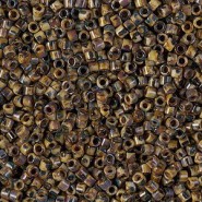 Miyuki delica beads 10/0 - Opaque brown picasso DBM-2267